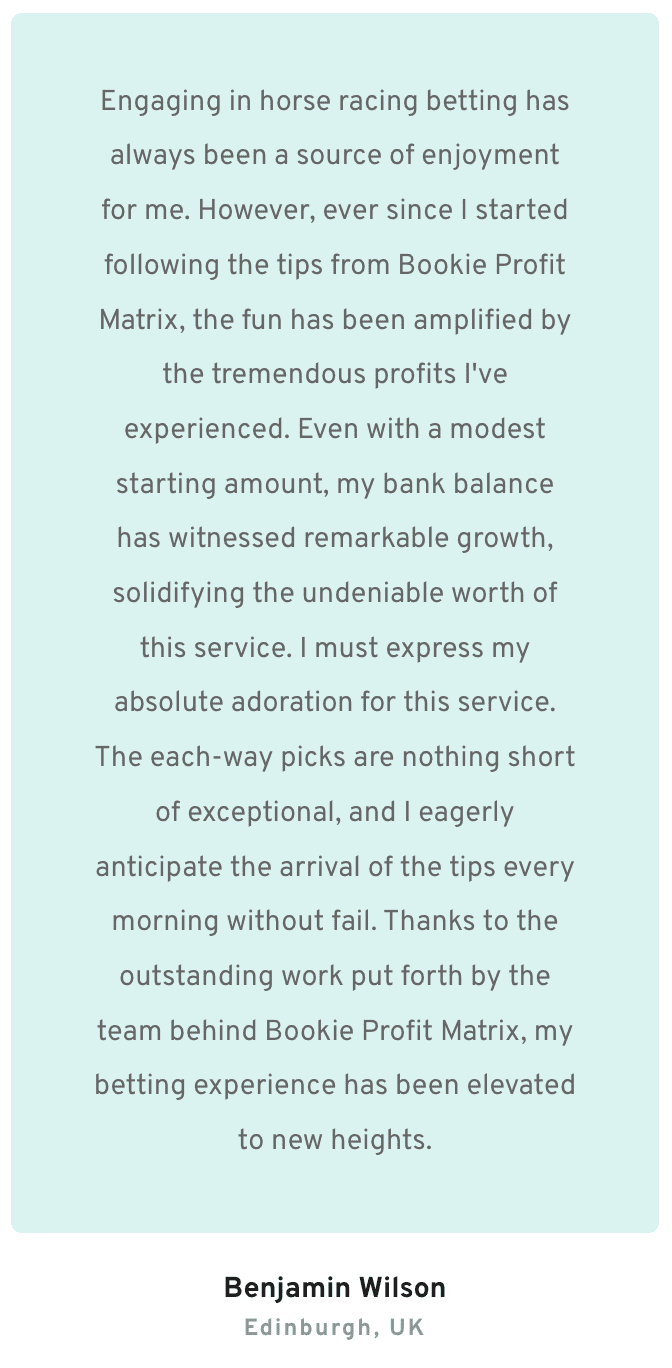 Bookie Profit Matrix testimonial mobile 2