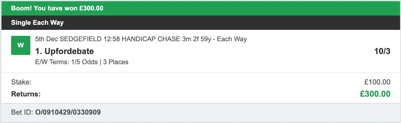 Bookie Profit Matrix - Winner 1 - 2025-12-05