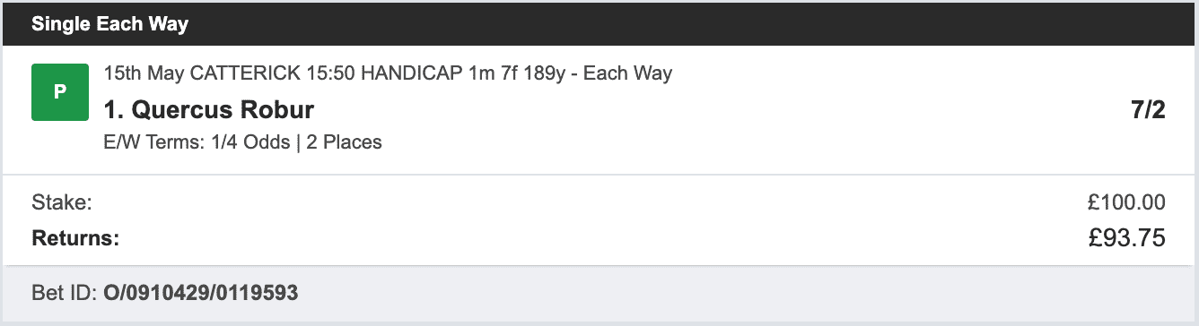 Bookie Profit Matrix - Winner 1 - 2023-05-15