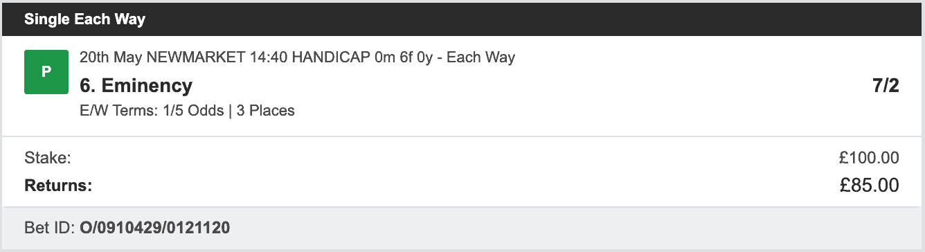 Bookie Profit Matrix - Winner 1 - 2023-05-20