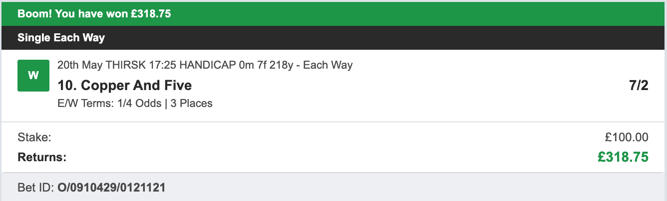 Bookie Profit Matrix - Winner 2 - 2023-05-20